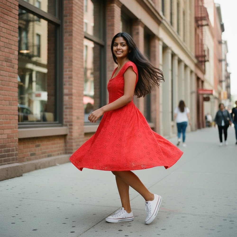 ASOS Design Red Eyelet Corset Mini Dress Sexy Milkmaid Cottagecore Bustier EUC